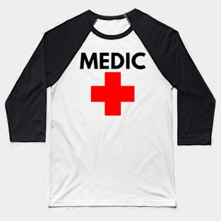 Visible Medic Decal for Protest or Other Baseball T-Shirt